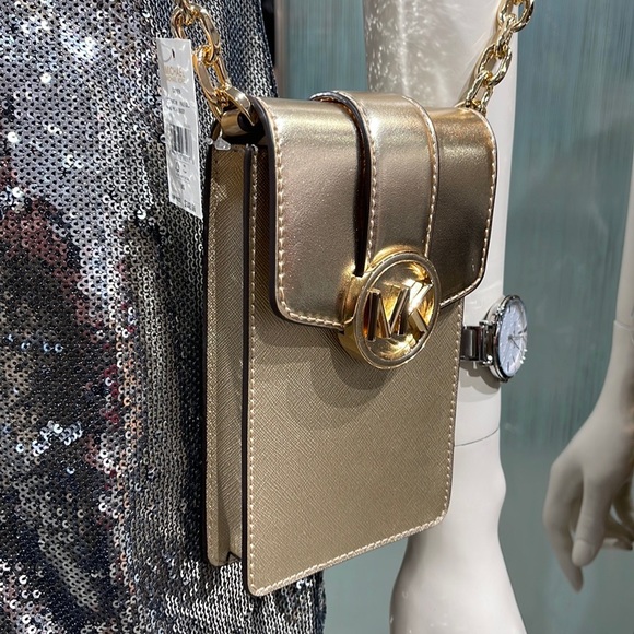 MICHAEL KORS WOMENS FASHION IPHONE SAMSUNG CASE PHONE HOLDER CROSSBODY BAG PURSE - Picture 5 of 16